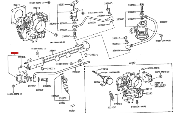 23280-11030 / Benzindruckregler Corolla E9 & Starlet P8 (gebraucht)