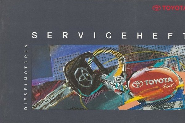 Serviceheft für Toyota Fahrzeuge mit Dieselmotor ohne Eintrag (1997)