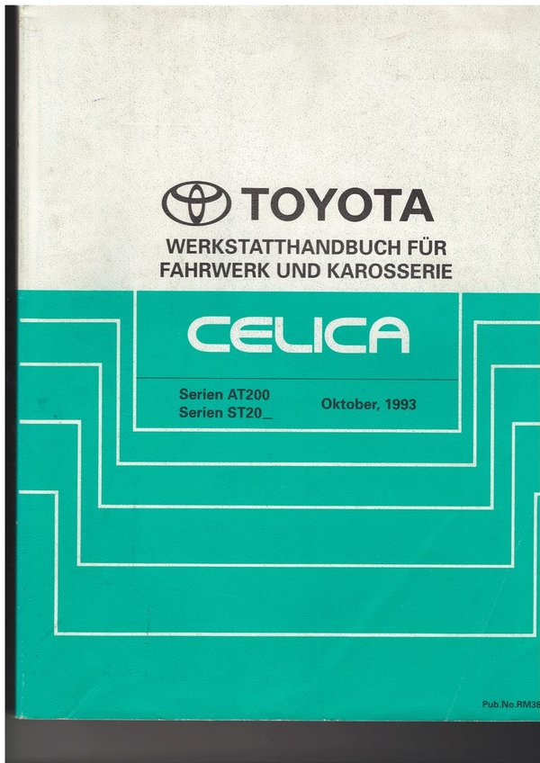 Celica T20 Werkstatthandbuch (10/1993)
