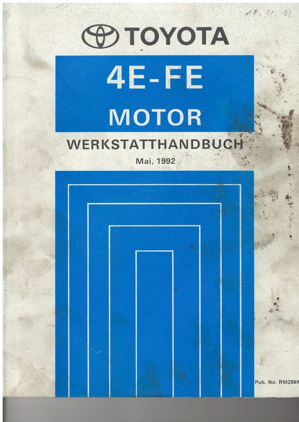 4E-FE Motor Werkstatthandbuch (05/1992)