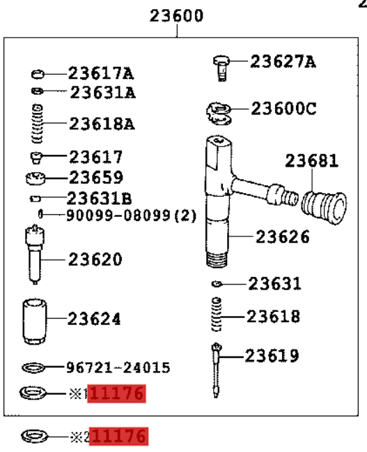 11176-27011 / Dichtscheibe Coaster B4 & B5