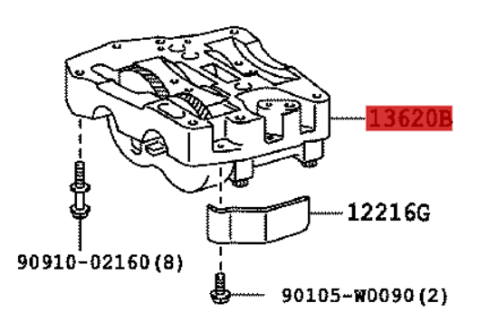 13620-26016 / Massenausgleich Komplett Corolla Verso R1 & Auris E15