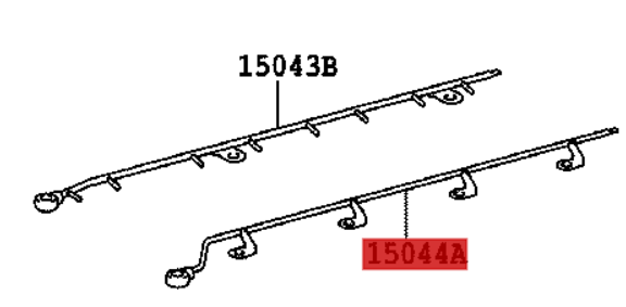 15044-0R010 / Ölleitung Nockenwelle links