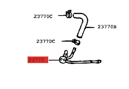 23762-17011 / Rohrsatz Düsenleck Coaster B5