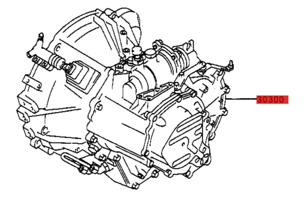 30300-2D091 / Schaltgetriebe manuell Avensis T25
