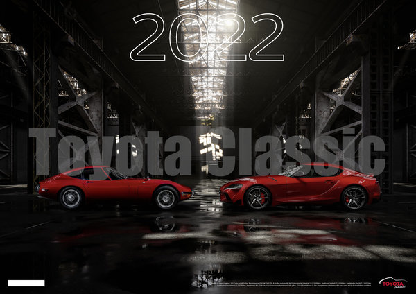 Toyota Classic Wandkalender 2022 - Limitierte Auflage von 400 Stück