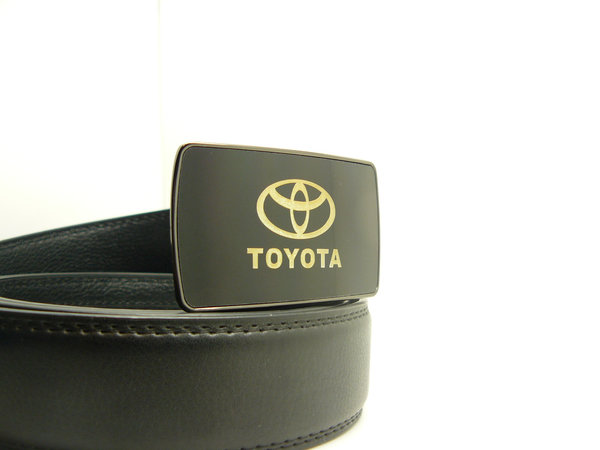 Herren Gürtel mit Toyota Logo Gold