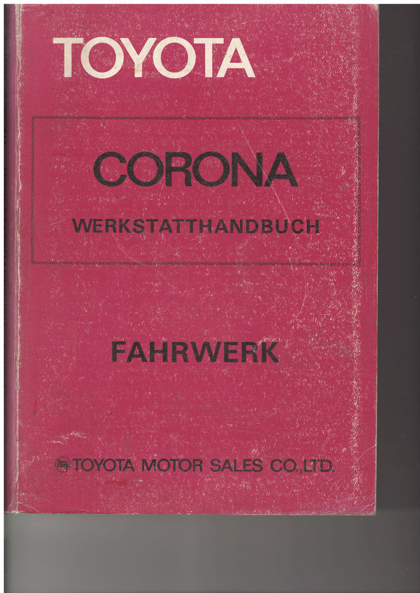 Corona RT13# Werkstatthandbuch (1979) - Fahrwerk