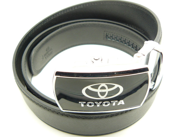 Herren Gürtel mit Toyota Logo Silber