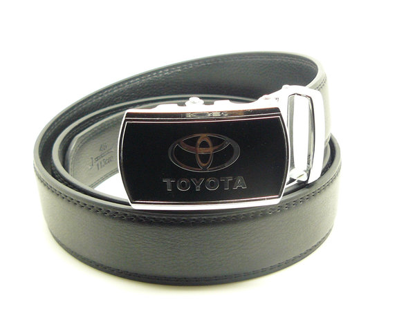 Herren Gürtel mit Toyota Logo Silber