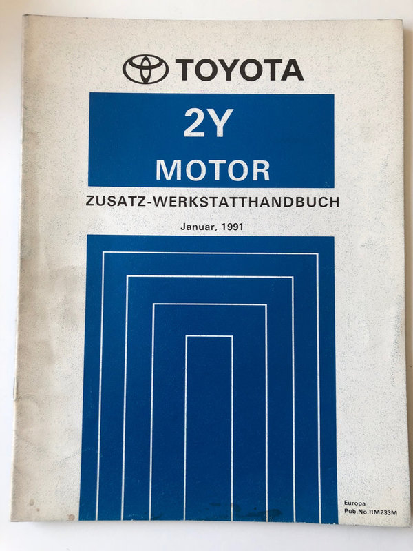 2Y Motor Zusatz-Werkstatthandbuch (01/1991)