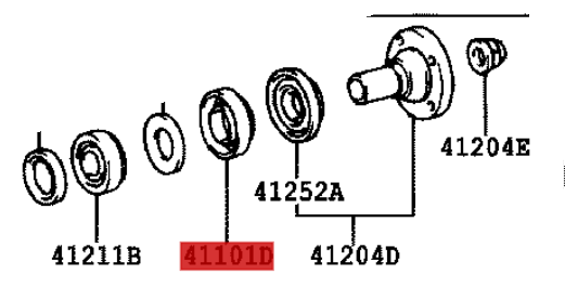 90311-41009 / Wellendichtring Antriebswelle (hinteres Ausgleichgetriebe)