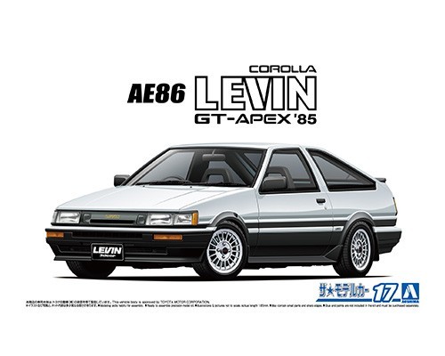 TOYOTA AE86 COROLLA LEVIN GT-APEX '85 - Aoshima (1/24)