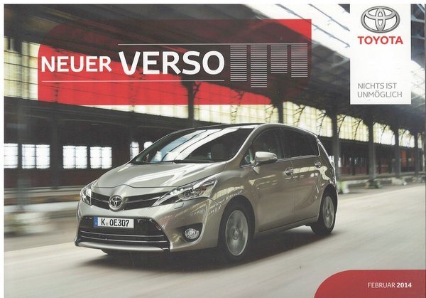 Toyota Verso 2014 - Pressemappe