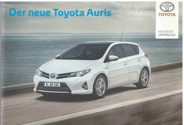 Toyota Auris 2012 - Pressemappe
