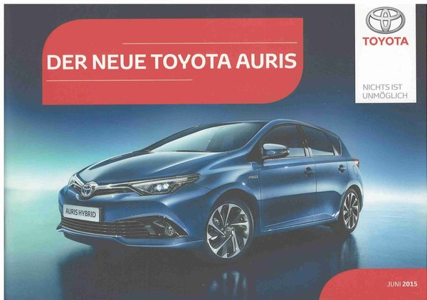 Toyota Auris 2015 - Pressemappe