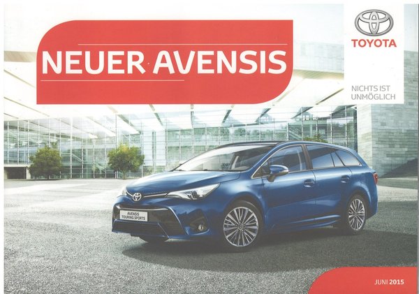 Toyota Avensis 2015 - Pressemappe