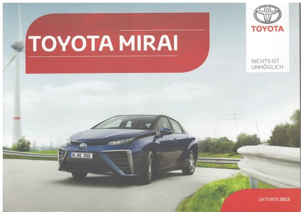 Toyota Mirai 2015 - Pressemappe