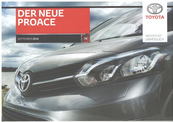 Toyota Proace 2016 - Pressemappe