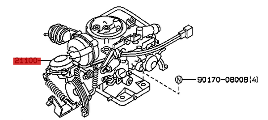 Vergaser gebraucht 4AF-Motor / Corolla AE92