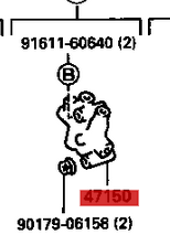 47150-12110 / Bremskraftverteiler / Corolla E9 & Carina T19